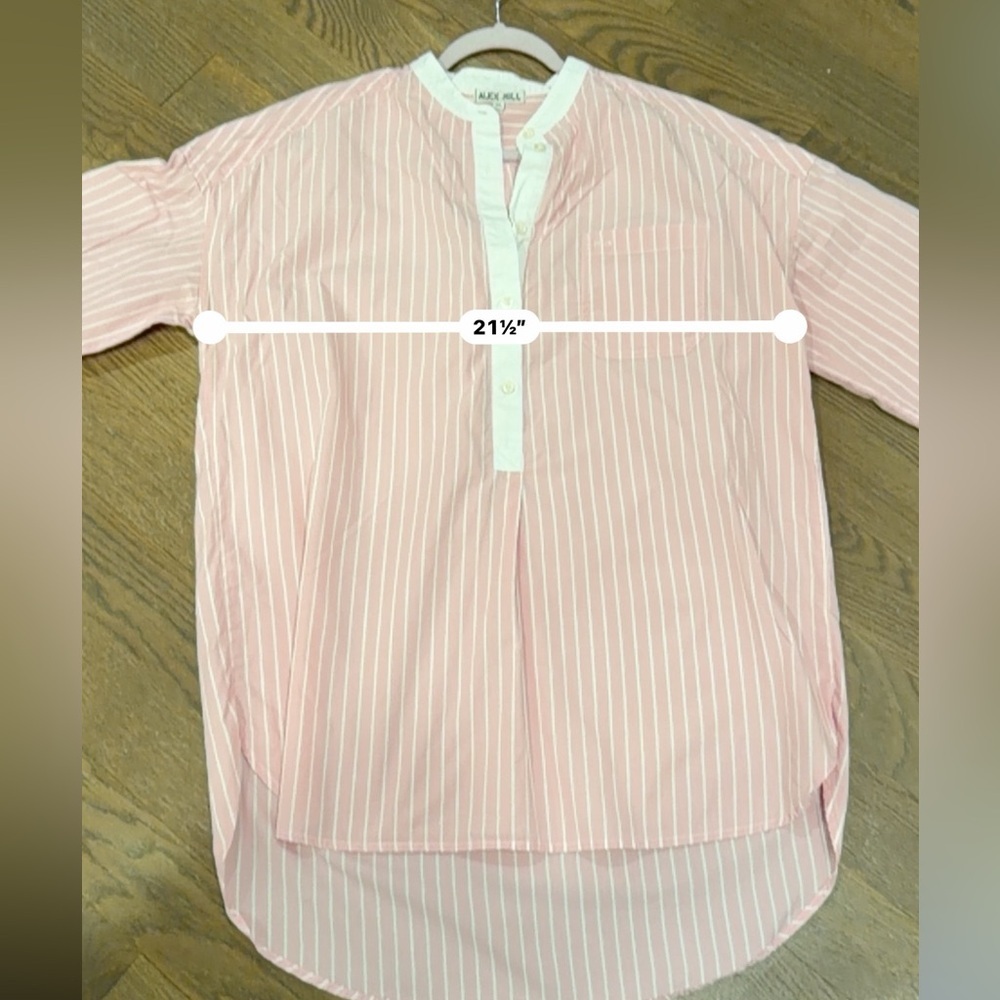 Alex Mill pink and White Striped Button Down Shirt XL - Picture 7 of 10